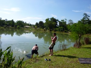 fishing action in thailand