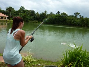 Lake Garden fishing Thailand