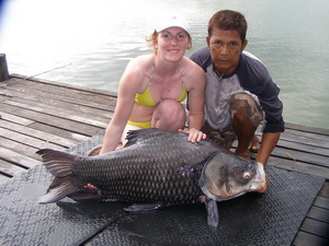 Carp fishing Thailand in Bangkok at Bungsamran Lake