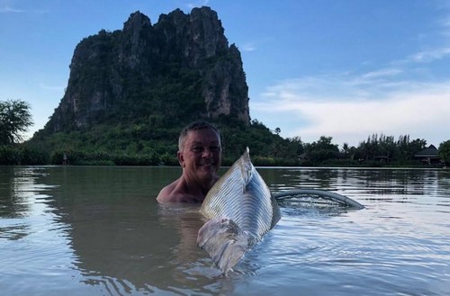 fishing in Thailand for Siamese carp