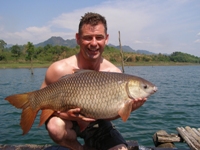 33lb Rohu fishing in thailand