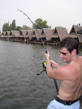 Catfish fishing in Bangkok