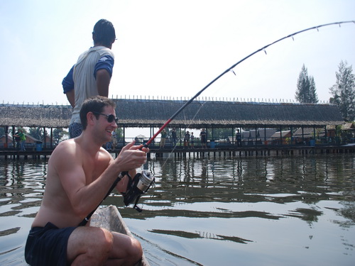 Fishing in Bangkok for Arapaima