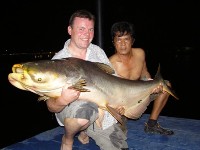catfish fishing in Thailand at Bung Sam Ran Lake Bangkok