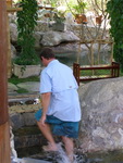 Robson Green filming Extreme Fishing at the fish spa - rock valley hot springs