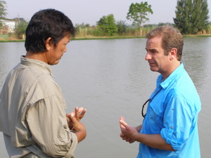 Fish Thailand's Alley with Robson Green at IT Lake Monsters filming Extreme Fishing for Channel 5 TV