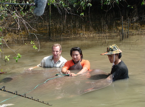 Extreme Fishing TV show with Robson Green stingray fishing in Thailand