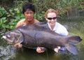 Annabel Worthington Carp Fishing in Thailand