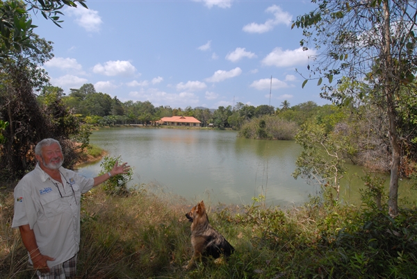 John Wison's private fishing lake thailand