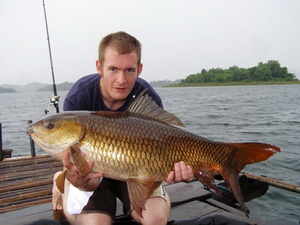 Tim Blyth Indian carp fishing in Thailand 