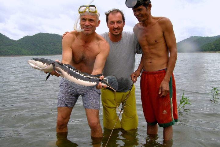 River Monsters Thailand with Jeremy Wade filming Killer Snakahead episode