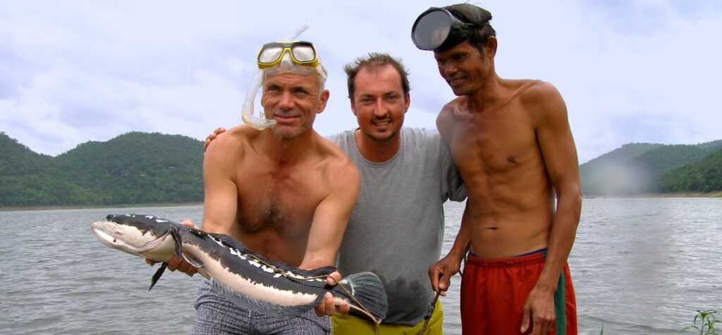 River Monsters Thailand with Jeremy Wade filming Killer Snakahead episode