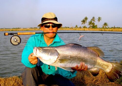 lure fishing in Bangkok for barramundi