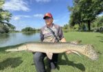 Big alligator gar caught during a guided fishing Amazon BKK adventure