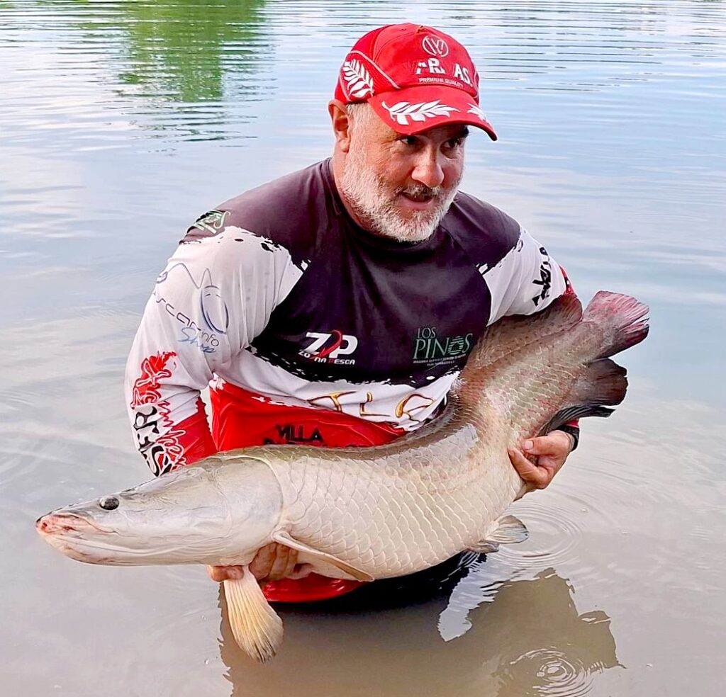 Arapaima caught on a fishing trip with Fish Thailand