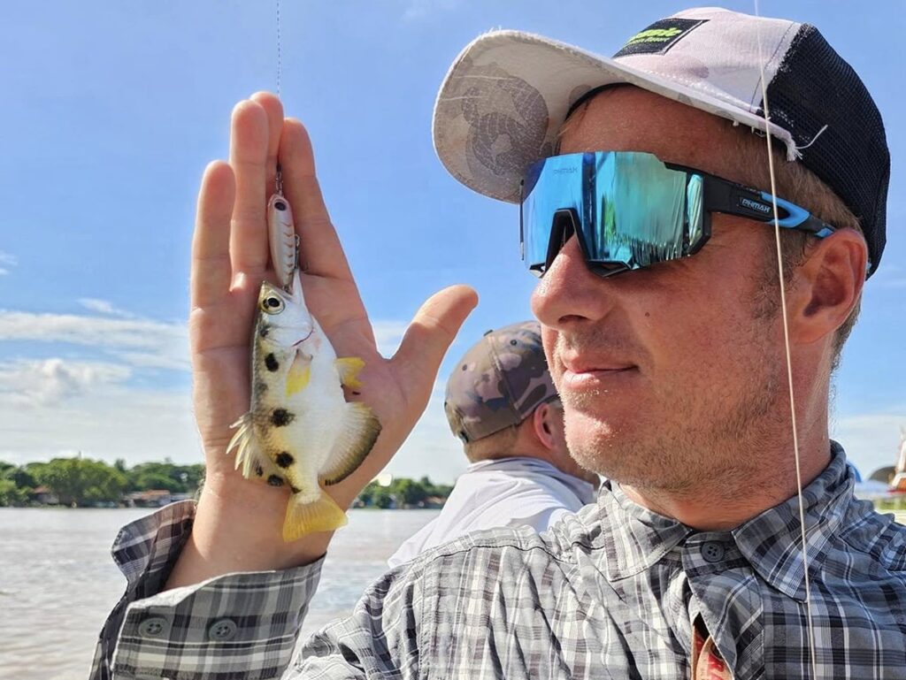 Archer fish caught on the Chao Phraya River in Bangkok