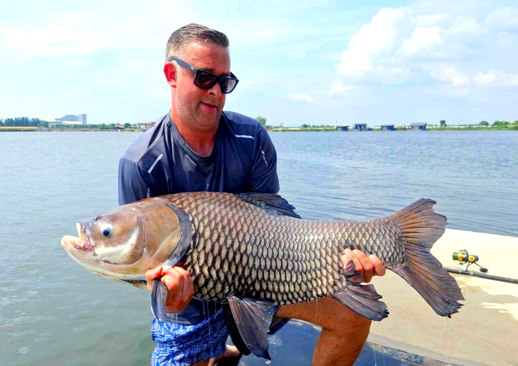 Caro caught during a mutli species fishing tour in Bangkok