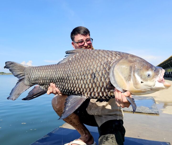 carp caught during a multi species fishing tour at bang len lake
